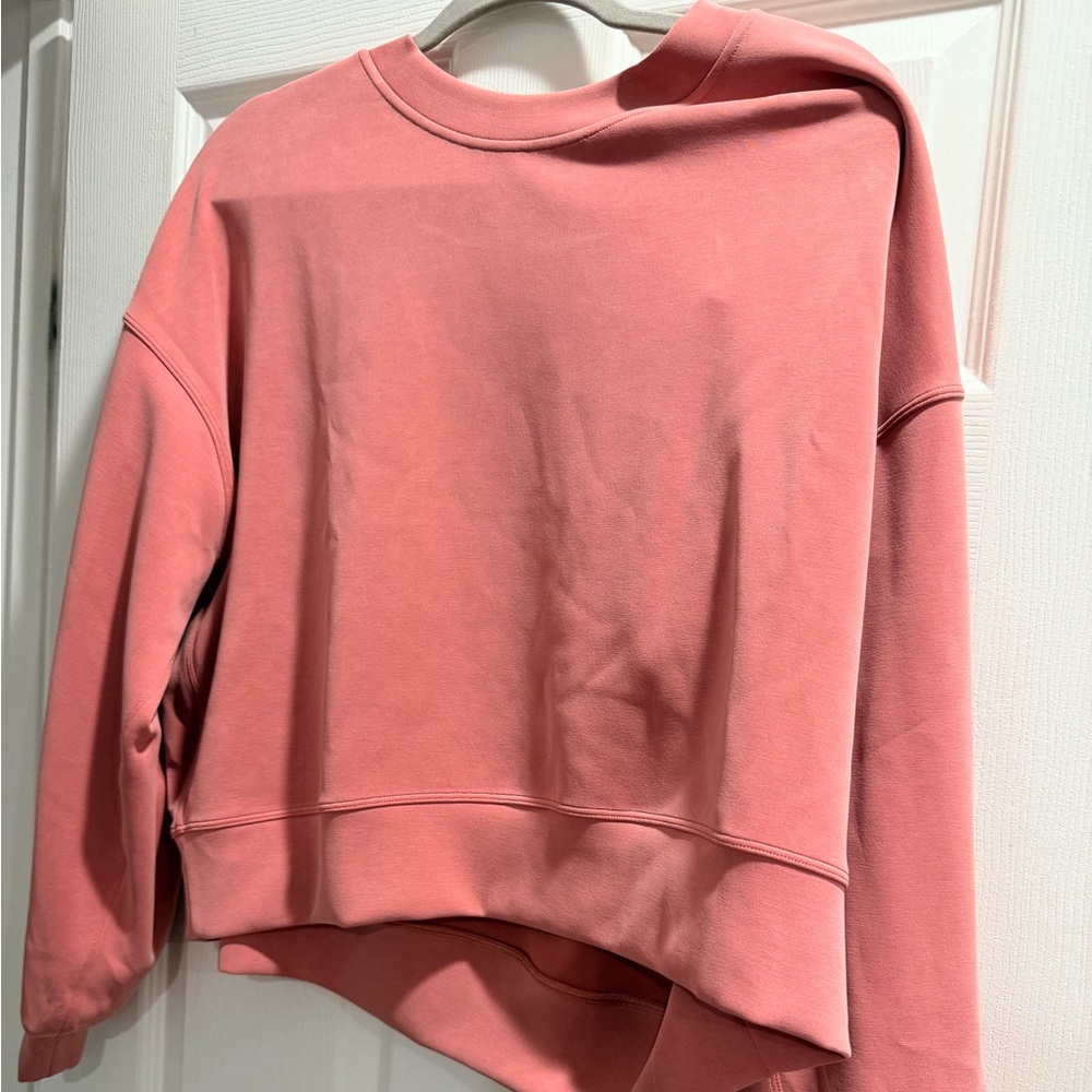 Lululemon Softstreme Pink Cropped Sweatshirt